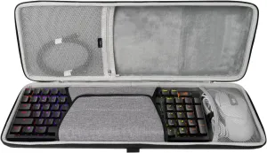GEEKRIA 90%-96% Keyboard and Mouse Case, Hard Shell Travel Carrying Bag for 100 Keys Computer Mechanical Keyboard and Mouse Combo Case, Compatible with ASUS ROG Strix Scope II 96, AULA F99