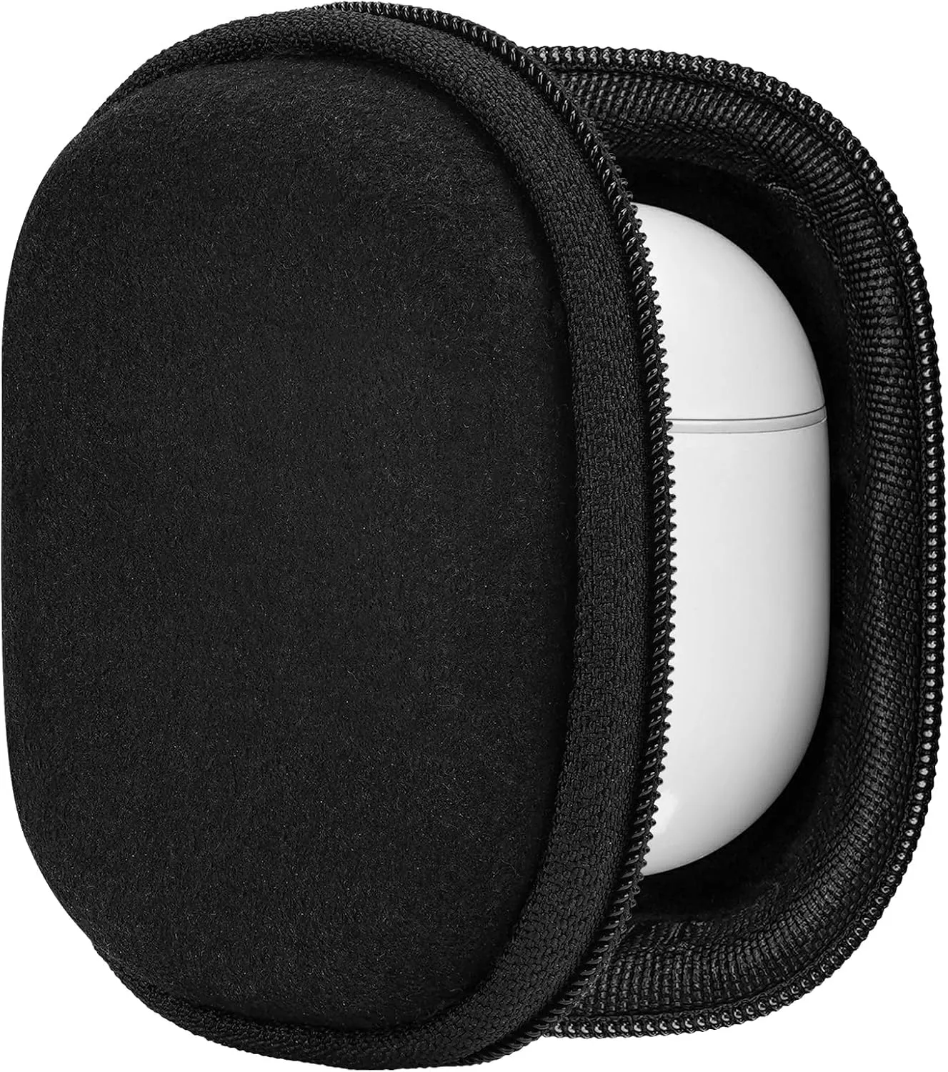 Geekria Shield Earbud Case Compatible with Apple, Google, Skullcandy, Jabra, JBL, Beats Headphones, Replacement Hard Shell Travel Carrying Bag with Carabiner Clip (Black)