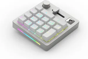 Glorious GMMK Numpad - High-Tech Programmable Mechanical Number Pad(Silver) 10 Key USB Keypad Numeric Hotswap RBG Backlit Wired and Bluetooth Wireless for Laptop & Keyboard(Renewed)