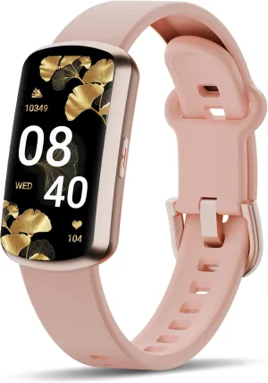 Health Fitness Tracker with 24/7 Heart Rate and Blood Pressure, Smart Watch with Blood Oxygen Monitor, 120  Sport Mode, Sleep Tracking Waterproof Activity Tracker for Women Men