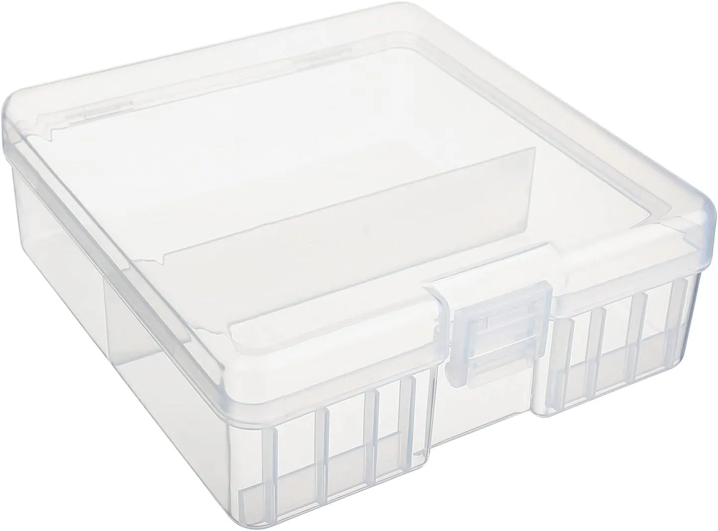 Heyiarbeit 1Pcs AA Battery Organizer Box Battery Storage Case Battery Holder Storage for Carrying Battery Transparent