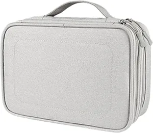 HOMSFOU Electronic Storage Bag Waterproof Digital Storage Pouch Power Bank Carry Bag Cord Organizer Travel Compact Design