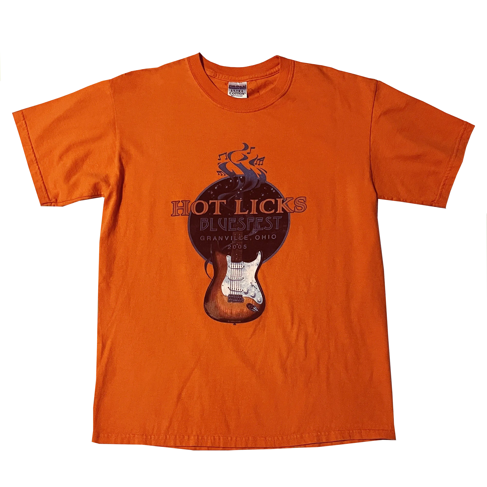Hot Licks BLUES FEST T-Shirt Signed by Howard McCullum, Scott Ainslie