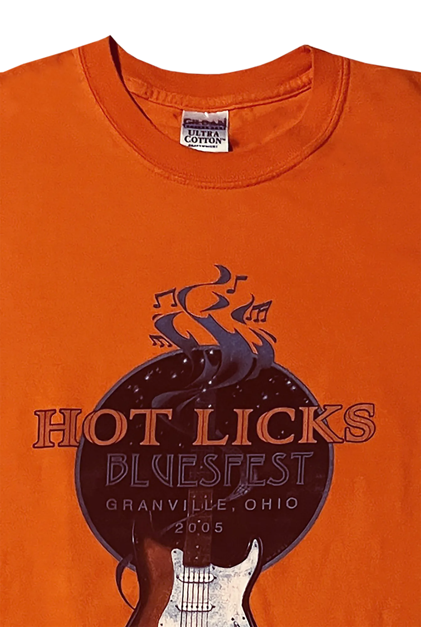 Hot Licks BLUES FEST T-Shirt Signed by Howard McCullum, Scott Ainslie
