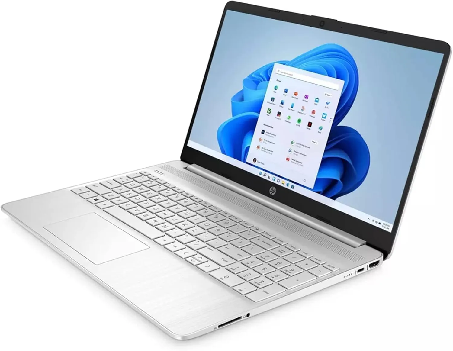 HP 2022 15.6" HD BrightView Laptop, Intel Pentium Silver N5030 Processor, 8GB RAM, 256GB PCIe SSD, Intel HD Graphics 605, 720p HD Webcam, Stereo Speakers, Silver, Windows 11, 32GB USB Card (Renewed)