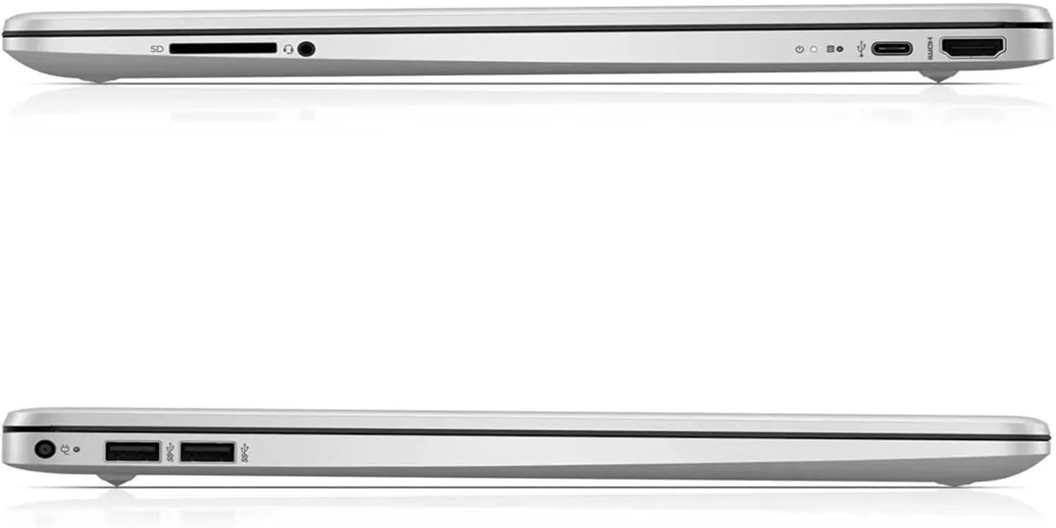 HP 2022 15.6" HD BrightView Laptop, Intel Pentium Silver N5030 Processor, 8GB RAM, 256GB PCIe SSD, Intel HD Graphics 605, 720p HD Webcam, Stereo Speakers, Silver, Windows 11, 32GB USB Card (Renewed)