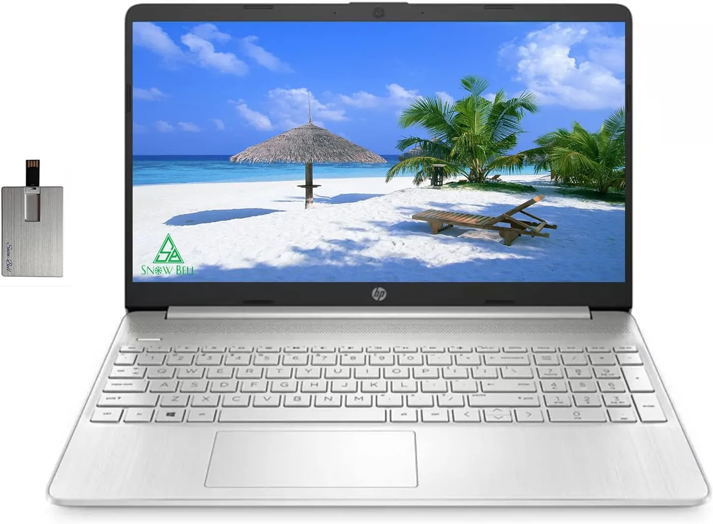 HP 2022 15.6" HD BrightView Laptop, Intel Pentium Silver N5030 Processor, 8GB RAM, 256GB PCIe SSD, Intel HD Graphics 605, 720p HD Webcam, Stereo Speakers, Silver, Windows 11, 32GB USB Card (Renewed)