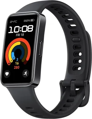 HUAWEI Band 9, Comfortable All-Day WearingSleep TrackingVital Sign TrackingFast Charging & Durable BatteryIntelligent Brightness Adjustments100 workout modesCompatible with iOS&Android, Black