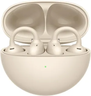 Huawei FreeClip Wireless Earbuds - Open Bluetooth Headphones, Long Lasting Battery and AI Clear Sound - Lightweight in-Ear Headphones, IP54 Dustproof and Water-Resistant (Clip Beige)