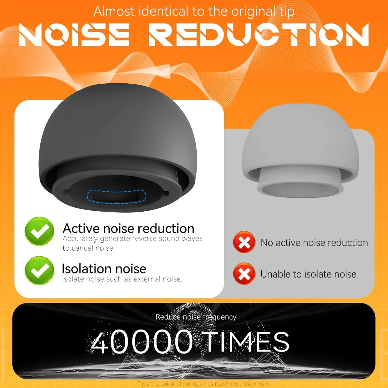 Inesore Compatible with Samsung Galaxy Buds 3 Pro Replacement Ear Tips with Portable Storage Box & Cleaner Pen Noise Reduction Holewith,Silicone Ear Tips for Galaxy Buds 3 Pro 2024 (SML)