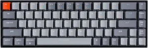 Keychron K6 Bluetooth 5.1 Wireless Mechanical Keyboard with Gateron G Pro Red Switch/LED Backlit/Rechargeable Battery, 68 Keys Compact Keyboard Compatible with Mac Windows