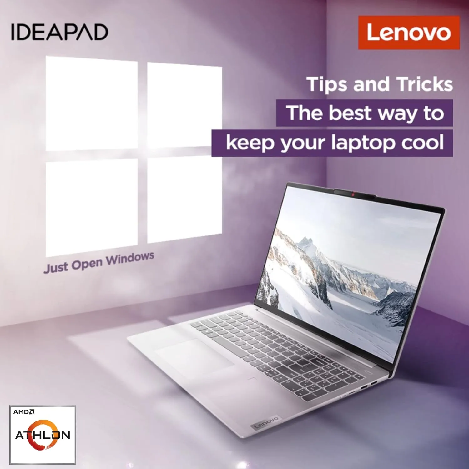 Lenovo IdeaPad, 20GB RAM, 1TB SSD, AMD Dual-core Processor, 15.6 Inch HD Anti-Glare Display, Long Battery Life Up to 9.5Hr, HDMI, SD Card Reader, Windows 11 (Renewed)