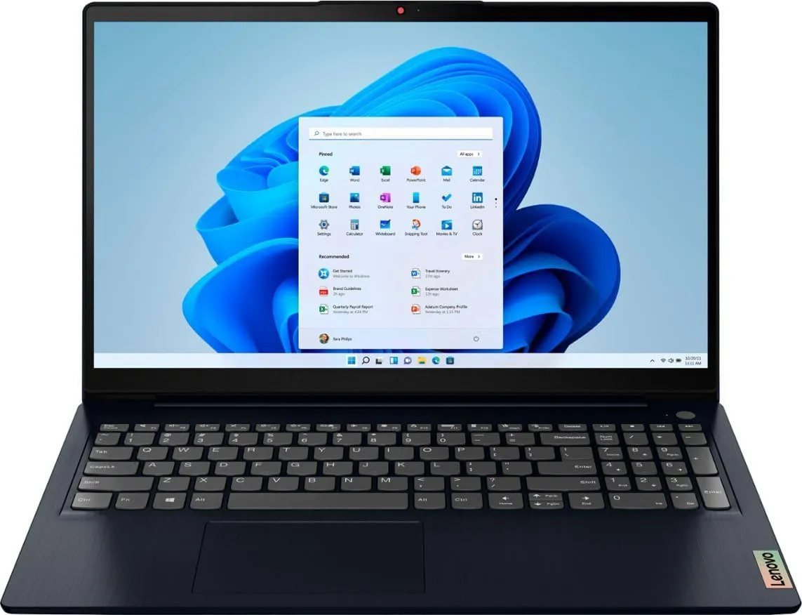 Lenovo Ideapad 3i 15.6" FHD Touch Laptop, Intel Core i5-1155G7, 16GB DDR4 RAM, 512GB SSD, Webcam, Wi-Fi, Bluetooth, Intel Iris Xe Graphics, Windows 11 Home, Abyss Blue with Accessories