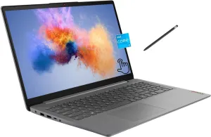 Lenovo IdeaPad 3i Laptop, 15.6" FHD Touchscreen, Intel Core i3-1115G4, Intel UHD Graphics, 8GB RAM, 256GB SSD, HDMI, SD Card Reader, Bluetooth, Wi-Fi 6, Windows 11 S, with 5ave Stylus Pen