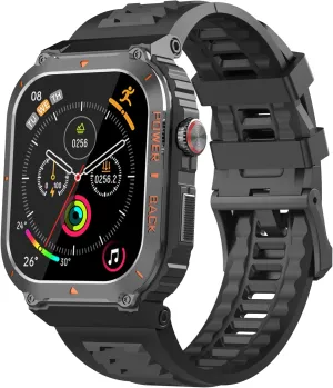 Military GPS Smart Watch for Men Pressure/Altitude/Compass,Fitness Smart Watch for Android Phones and iPhone,Outdoor Waterproof Fitness Tracker with Blood Oxygen/Heart Rate/Sleep/100  Sport Modes