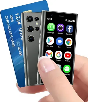 Mini Phone Unlocked Cellphone 3G Mini Smartphone Android 8.1 World Smallest Phone 3.0 Small Smartphone Dual Sim Cell Phones Touch Screen 2GB Ram 16GB ROM S23Pro Mobile Phones (Green)