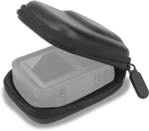Mini Storage Bag Portable Protective Storage Bag Compatible with DJI Action 3 Waterproof Carrying Case Action Camera Accessories (Black)