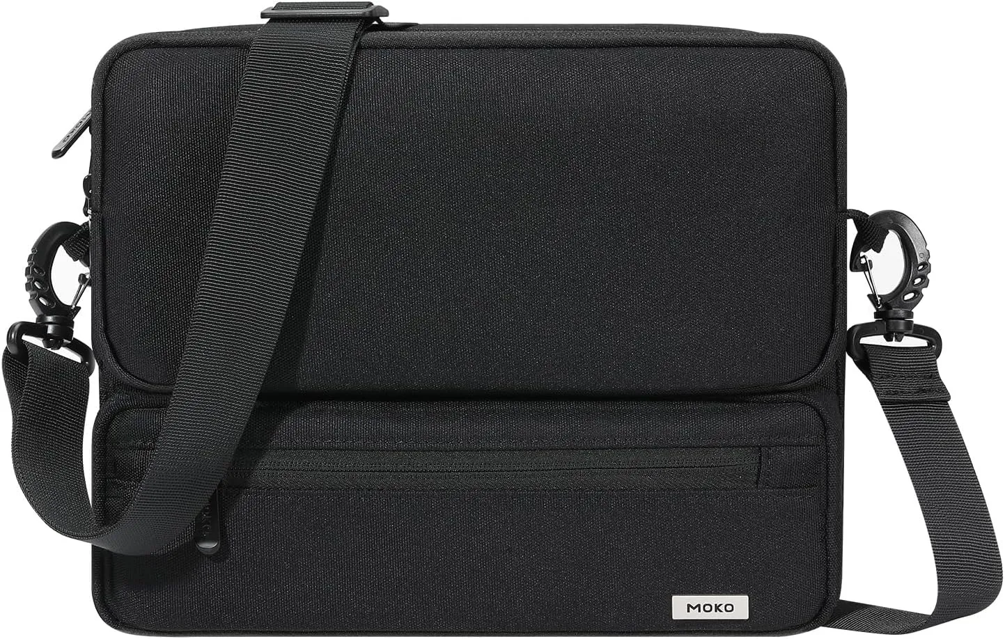 MoKo 9-11 Inch Tablet Sleeve Bag Fits iPad Air 5/4th 10.9, iPad 9/8th 10.2, iPad 10th Gen. 10.9, iPad Pro 11 inch, Tab S8/S9 11, Surface Go 2/3 10.5, Tablet Carrying Case with Shoulder Strap, Black