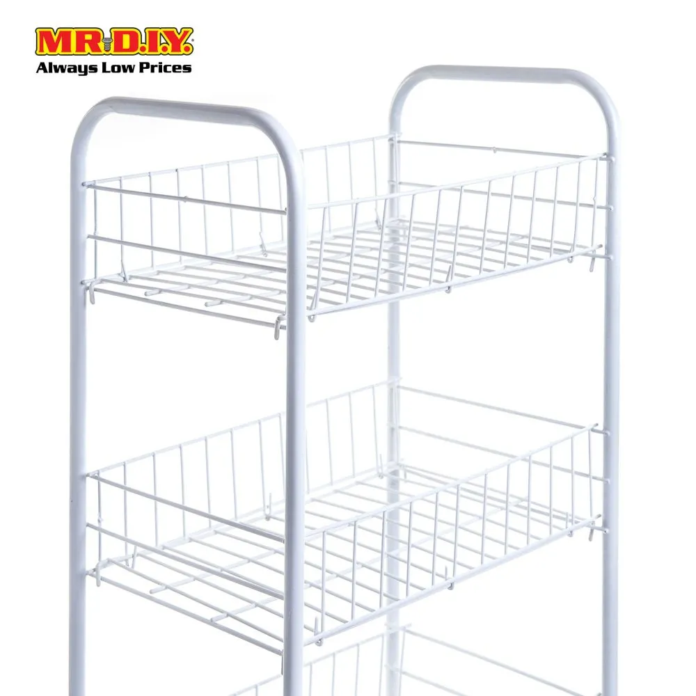 (MR.DIY) 3 Tier Wire Storage Cart