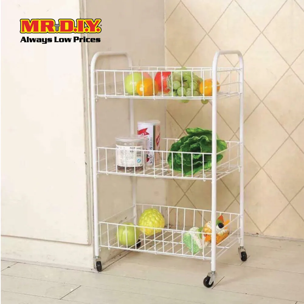 (MR.DIY) 3 Tier Wire Storage Cart