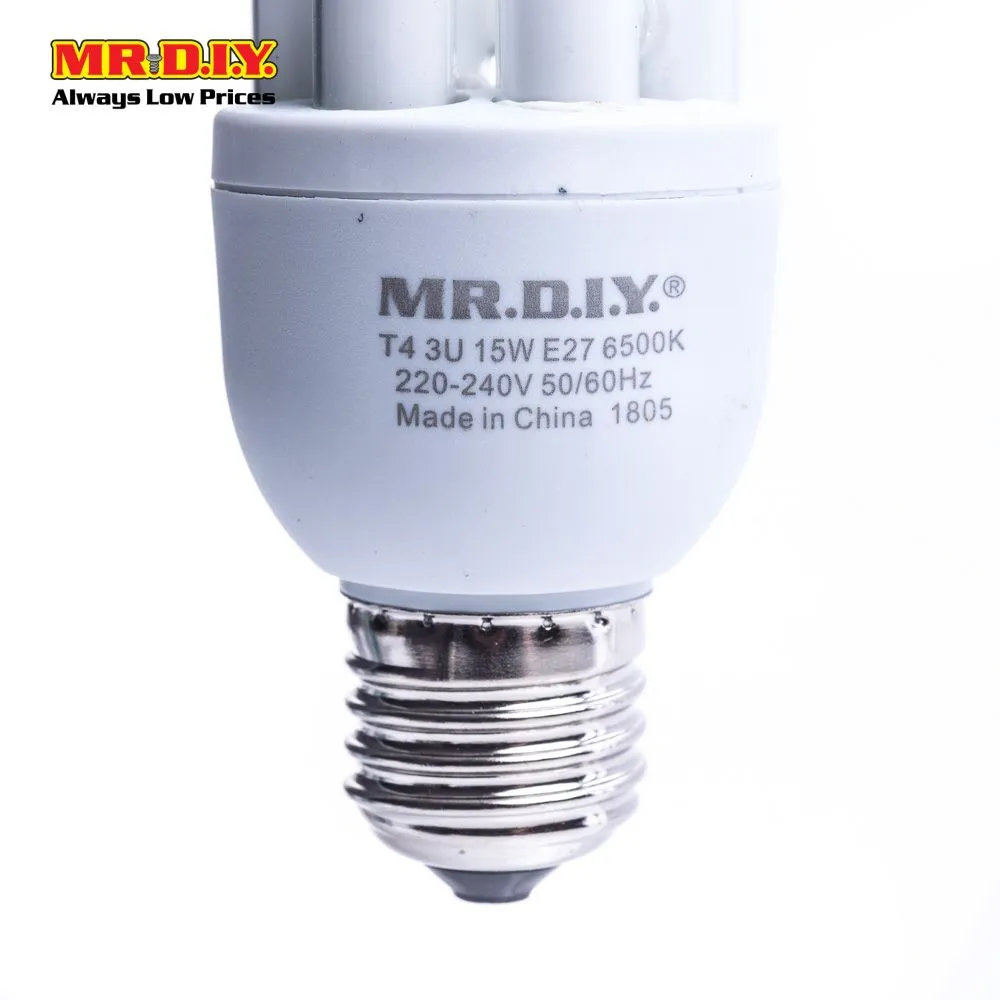 (MR.DIY) 3U Shape Bulb Daylight E27 (15W)