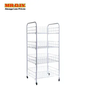 (MR.DIY) 4 Tier Wire Storage Cart