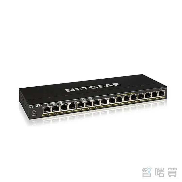 NETGEAR GS316PP - 16  POE   (183W)