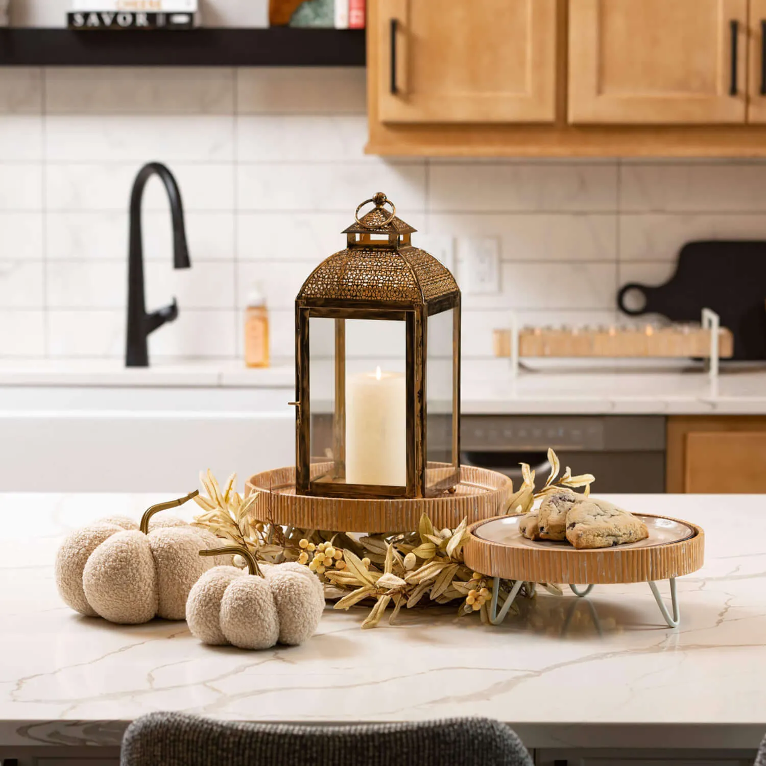 Neutral Wooden Riser Set Of 2