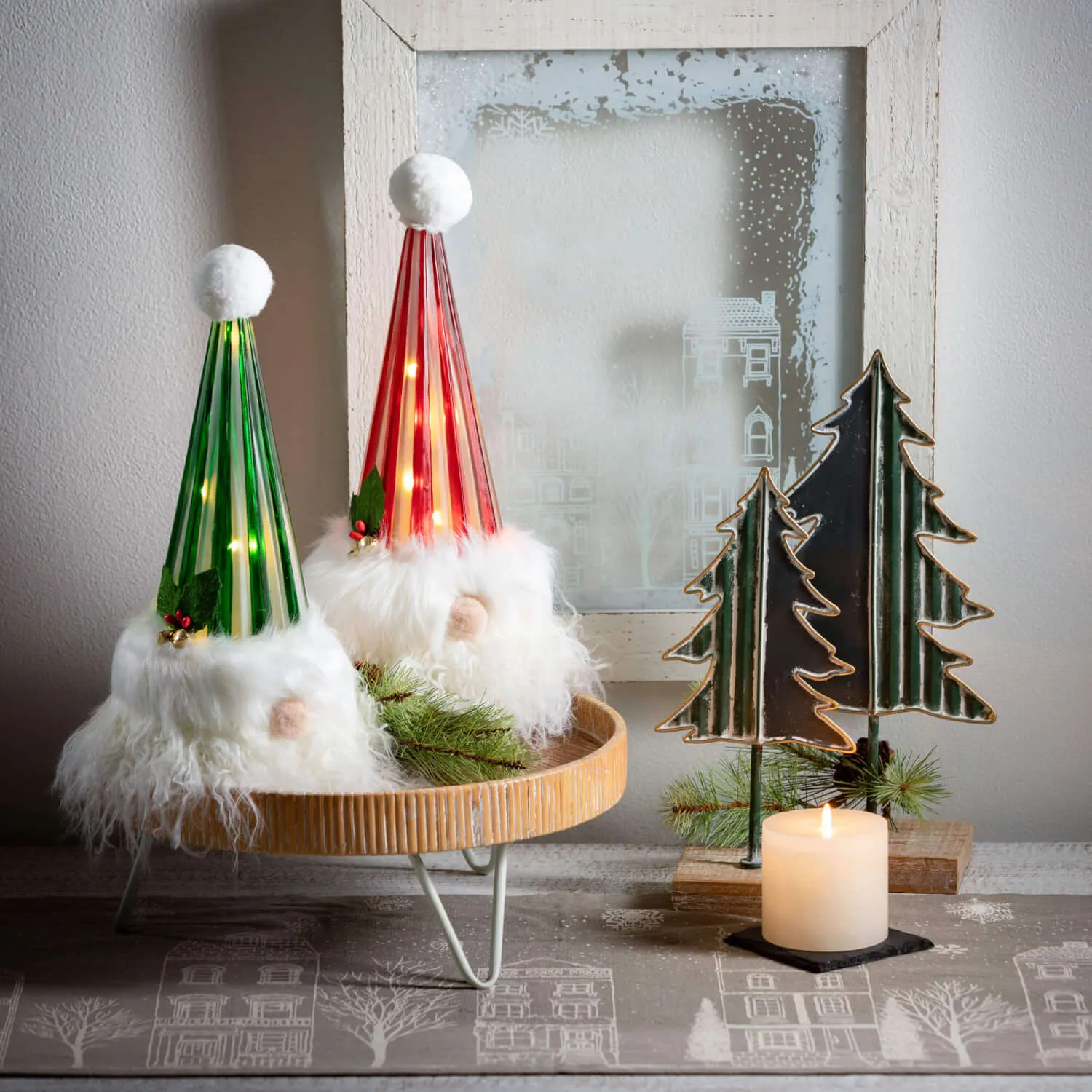 Neutral Wooden Riser Set Of 2