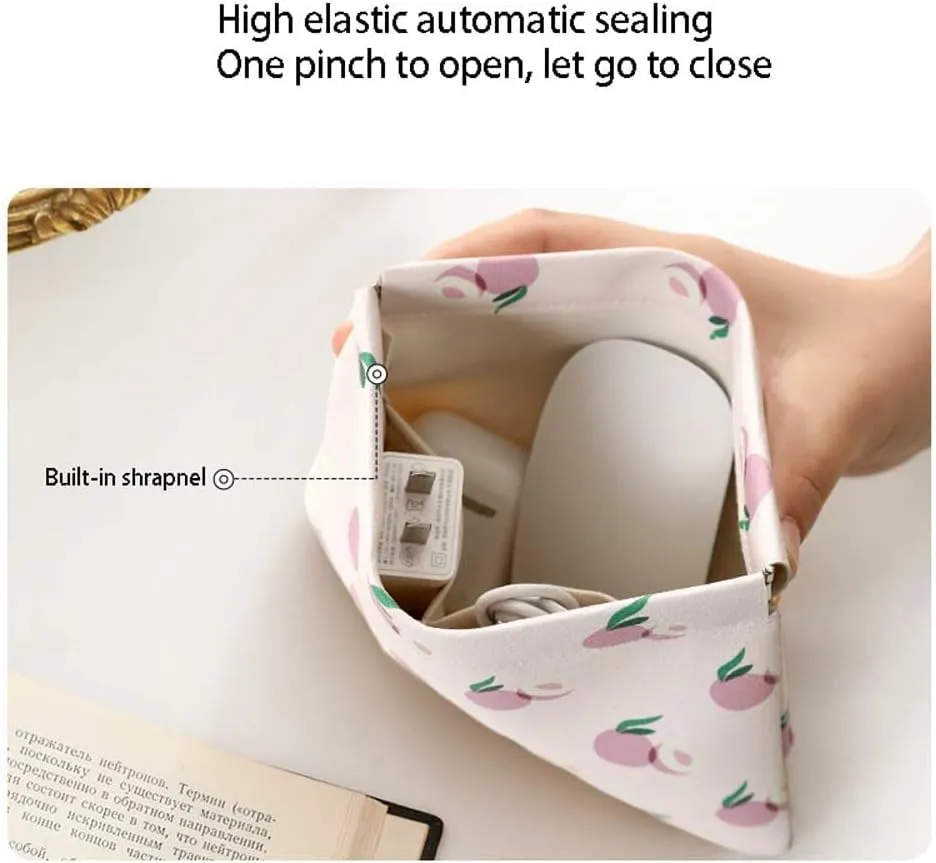 NIXNUT Cable Storage Bag,Mini Storage Bag,Universal Compact Travel Digital Accessories Storage Bag,Waterproof Electronics Accessories Storage Cases,for USB Data Cable,Earphone Wire