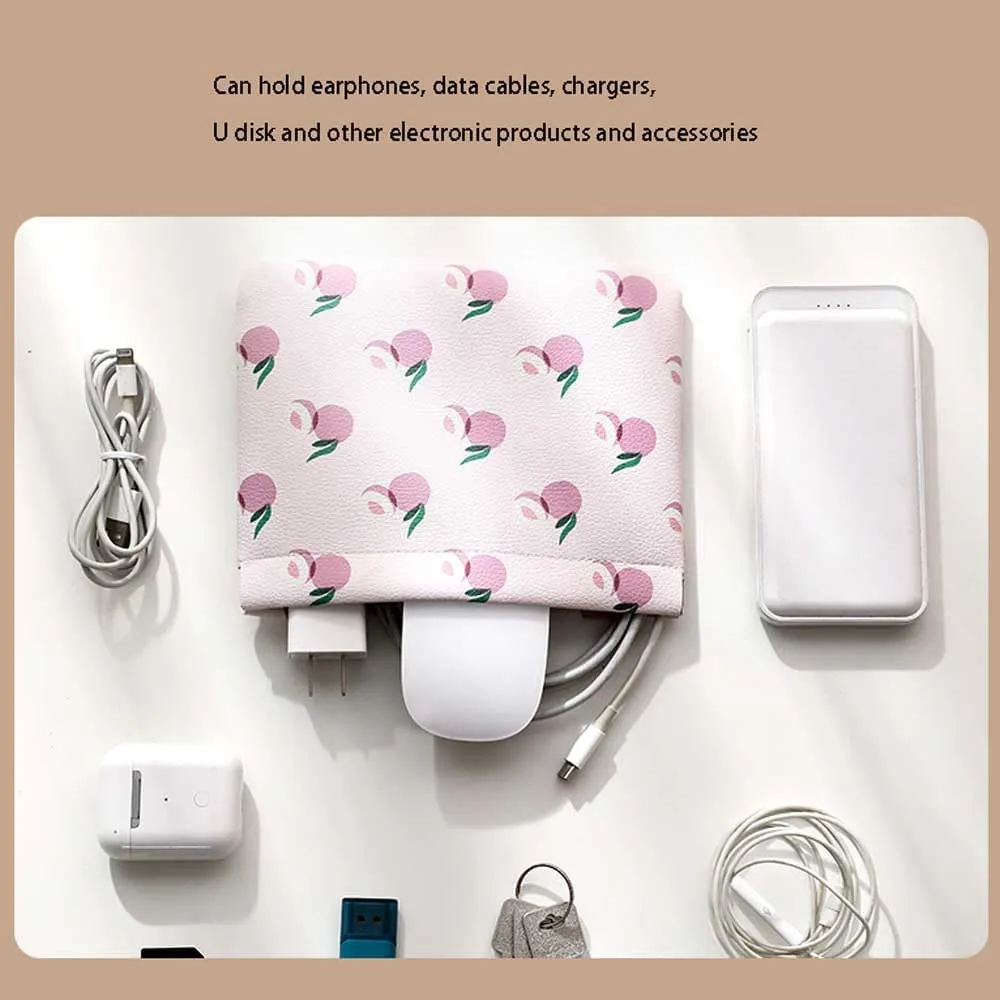 NIXNUT Cable Storage Bag,Mini Storage Bag,Universal Compact Travel Digital Accessories Storage Bag,Waterproof Electronics Accessories Storage Cases,for USB Data Cable,Earphone Wire