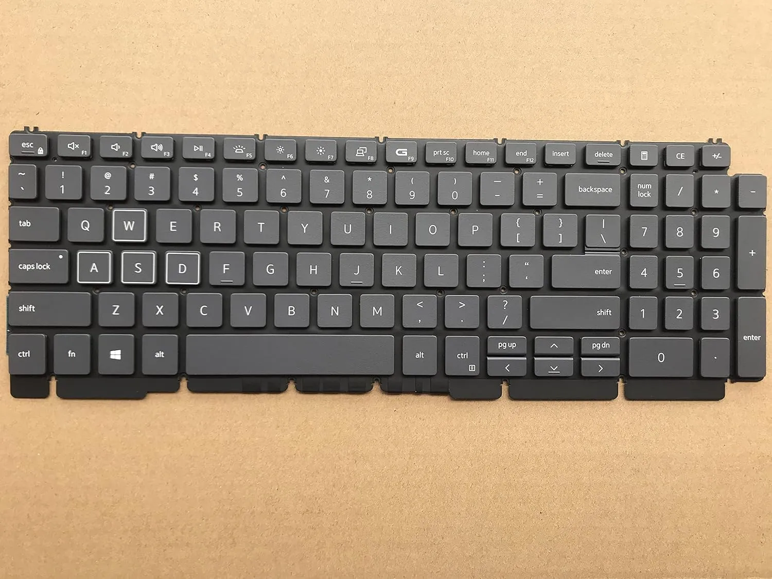 Original New for Dell G15 Gaming Laptop 15.6 inch 4-Zone RGB 0R2GPD NSK-DEFABC 01 Backlit Keyboard US