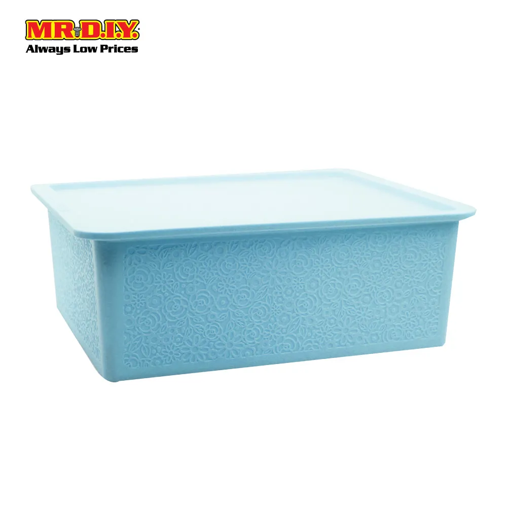 Plastic Storage Box CH1327- Cyan