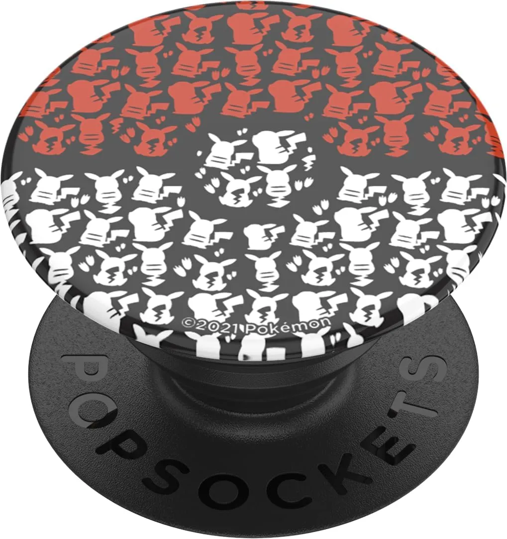 PopSockets PopGrip: Swappable Grip for Phones & Tablets - Pokemon - Pikachu Poke Ball