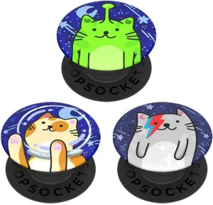 PopSockets PopMinis: Mini Grips for Phones & Tablets (3 Pack) - Cosmo Cats