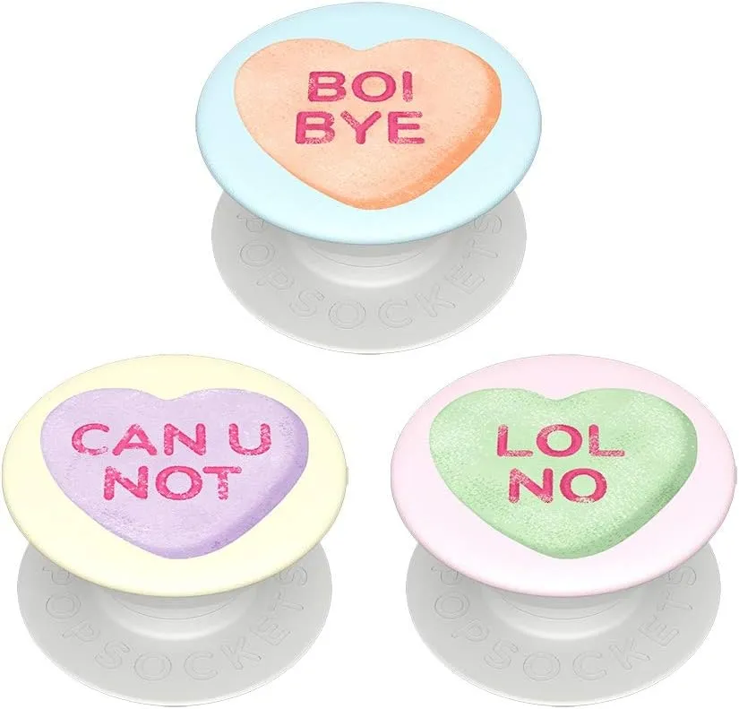 PopSockets PopMinis: Mini Grips for Phones & Tablets (3 Pack) - Sassy Hearts