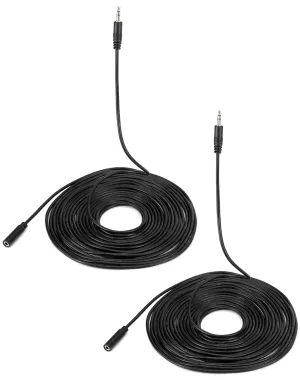 QWORK 3.5mm Audio Extension Cable - 20ft (6m) TRS Female to Male for Headphones, Microphones - Professional Grade - Clear Audio Signal