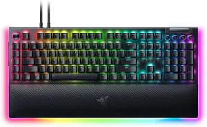 Razer BlackWidow V4 Pro Wired Mechanical Gaming Keyboard: Orange Switches Tactile & Quiet - Doubleshot ABS Keycaps - Command Dial - Chroma RGB - Magnetic Wrist Rest Snap Tap