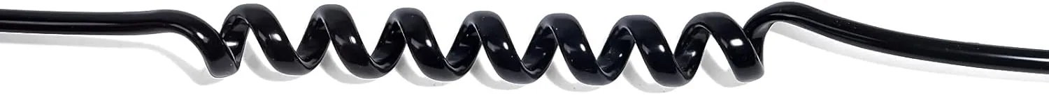 Replacement Acoustic Coil Tube Kit with Ear Tip,for Motorola Baofeng Kenwood Midland Walkie Talkie Surveillance Earpiece(Black,3 Packs)