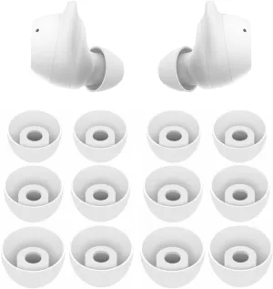 Replacement Ear Tips Eartips Ear Plug Ear Gels Compatible with Samsung Galaxy Buds FE Earbuds,JNSA Silicone Ear Tip Replacement for Galaxy Buds FE,S/M/L 6 Pairs,White 532