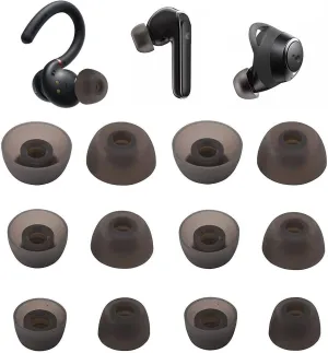 Replacement Ear Tips Eartips Ear Plug Ear Gels Compatible with Soundcore Sport X10 /Liberty 3 Pro/Air 2 Pro/Life P3i,JNSA Silicone Ear Tip Replacement for Anker Earphone,S/M/L 6 Pairs,Black