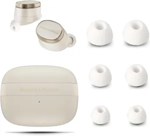Replacement Earbuds for Bowers & Wilkins Pi8 Wireless Earbuds,NOUKAJU Silicone Earbuds,S/M/L 3 Size,Earbuds Tips for B&W Pi8,3 Pairs(White)