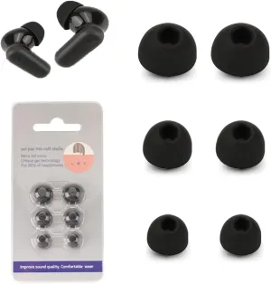 Replacement Earbuds for Soundcore P30i by Anker Noise Cancelling Earbuds,NOUKAJU Silicone Earbuds,S/M/L 3 Size,Earbuds Tips for Soundcore P30i,3 Pairs(Black)