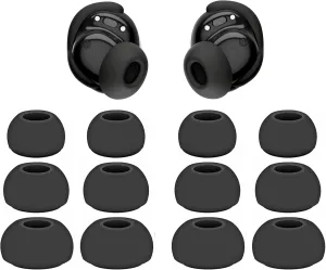 Replacement Earbuds Tips Silicone Ear Tips Compatible with Bose New QuietComfort Earbuds, Black, Earphones Eartips Earpads Ear Caps S/M/L 3 Size 6 Pairs,Black 803b