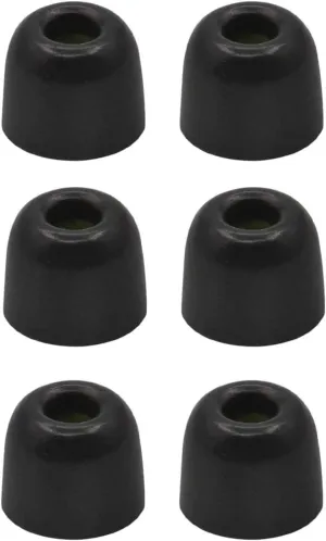 Replacement Memory Foam Ear Tips Compatible with DE Walt Earbuds, Noise Canceling Foam Eartips Ear Plug Ear Tip,Fit in Case, Medium Size 3 Pairs,Black (515dewalt3pbm)