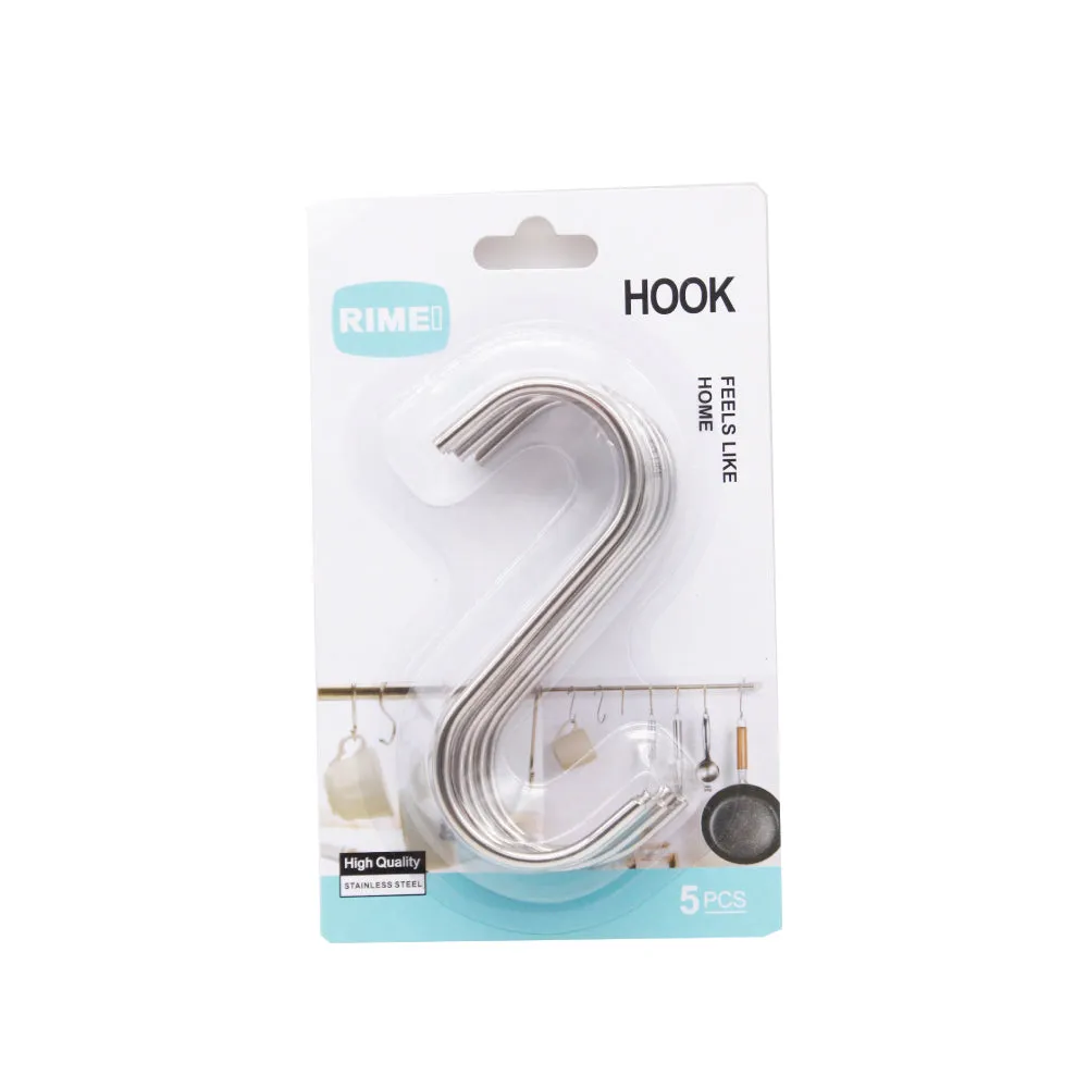 RIMEI Stainless Steel S Hooks (5pcs)