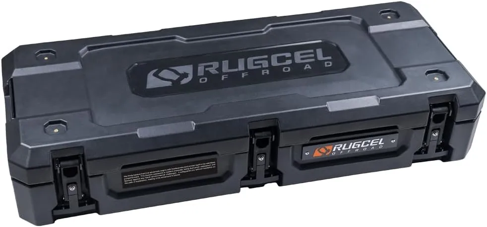 RUGCEL 58L overland cases Car camping equipment Roof equipment case Storage box Car luggage Dry box,land storage,off-road storage,90 Quart,waterproof (58L Case)
