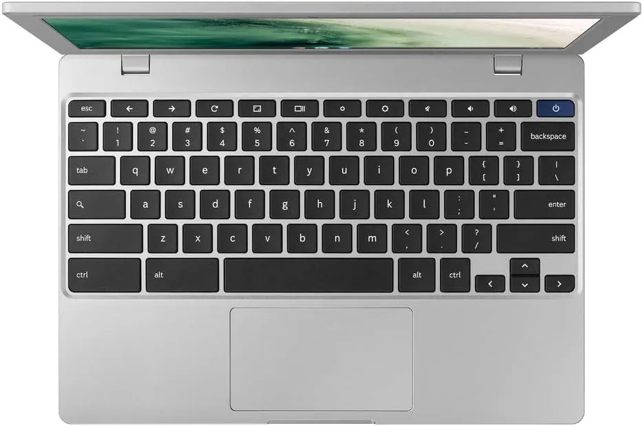 SAMSUNG Galaxy Chromebook 4 11.6 64GB Laptop Computer w/ 4GB RAM, Gigabit WiFi, HD Intel Celeron Processor, Compact Design, Military Grade Durability, Silver (Renewed)