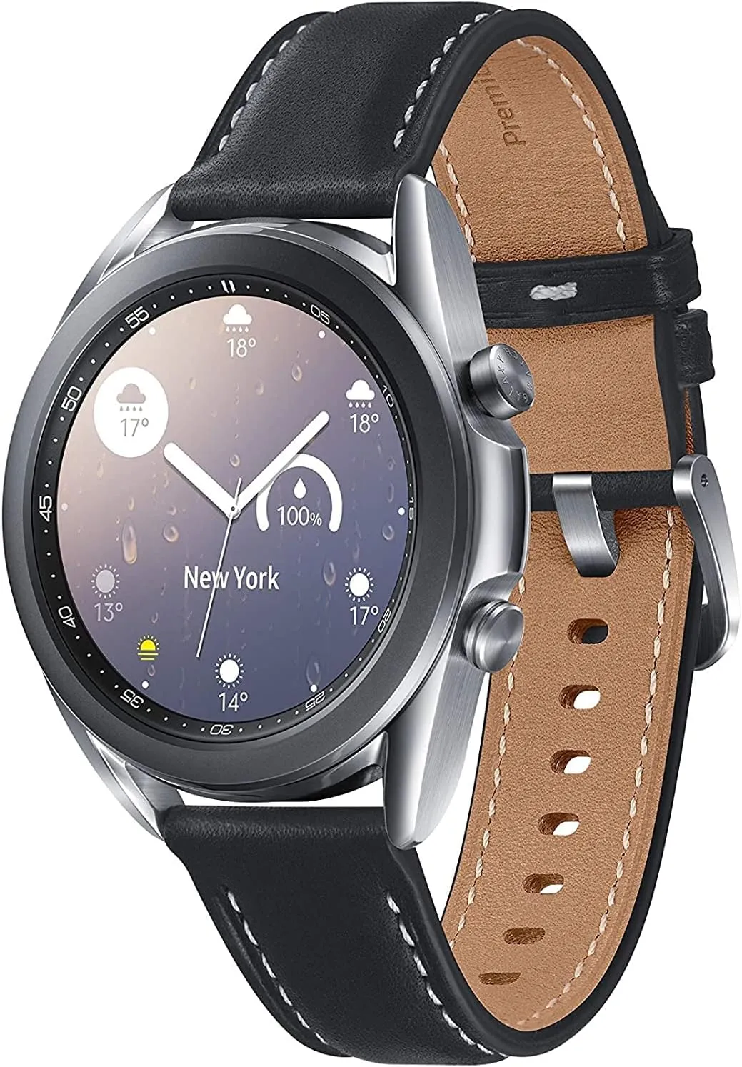 Samsung Galaxy Watch 3 (41mm, GPS, Bluetooth) Smart Watch with Advanced Health monitoring, Fitness Tracking , and Long lasting Battery - Mystic Silver (US Version)- (Renewed)