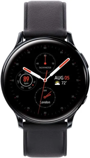 Samsung Galaxy Watch Active 2 (40mm, GPS, Bluetooth) Smart Watch with Advanced Health Monitoring, Fitness Tracking, and Long Lasting Battery, Black, SM-R830NZKCXAR (Renewed)